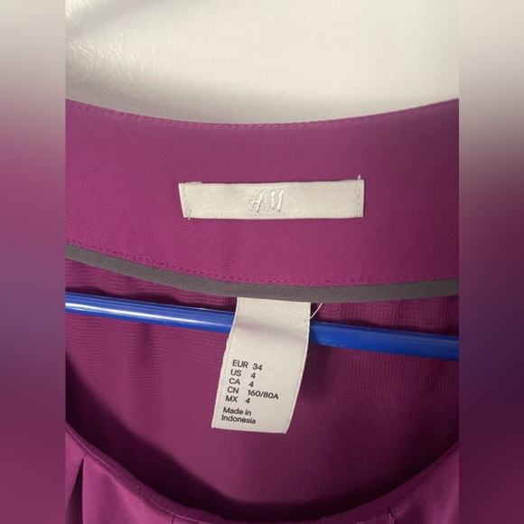 H&M Magenta Shift Dress Sz 4 - Picture 3 of 5